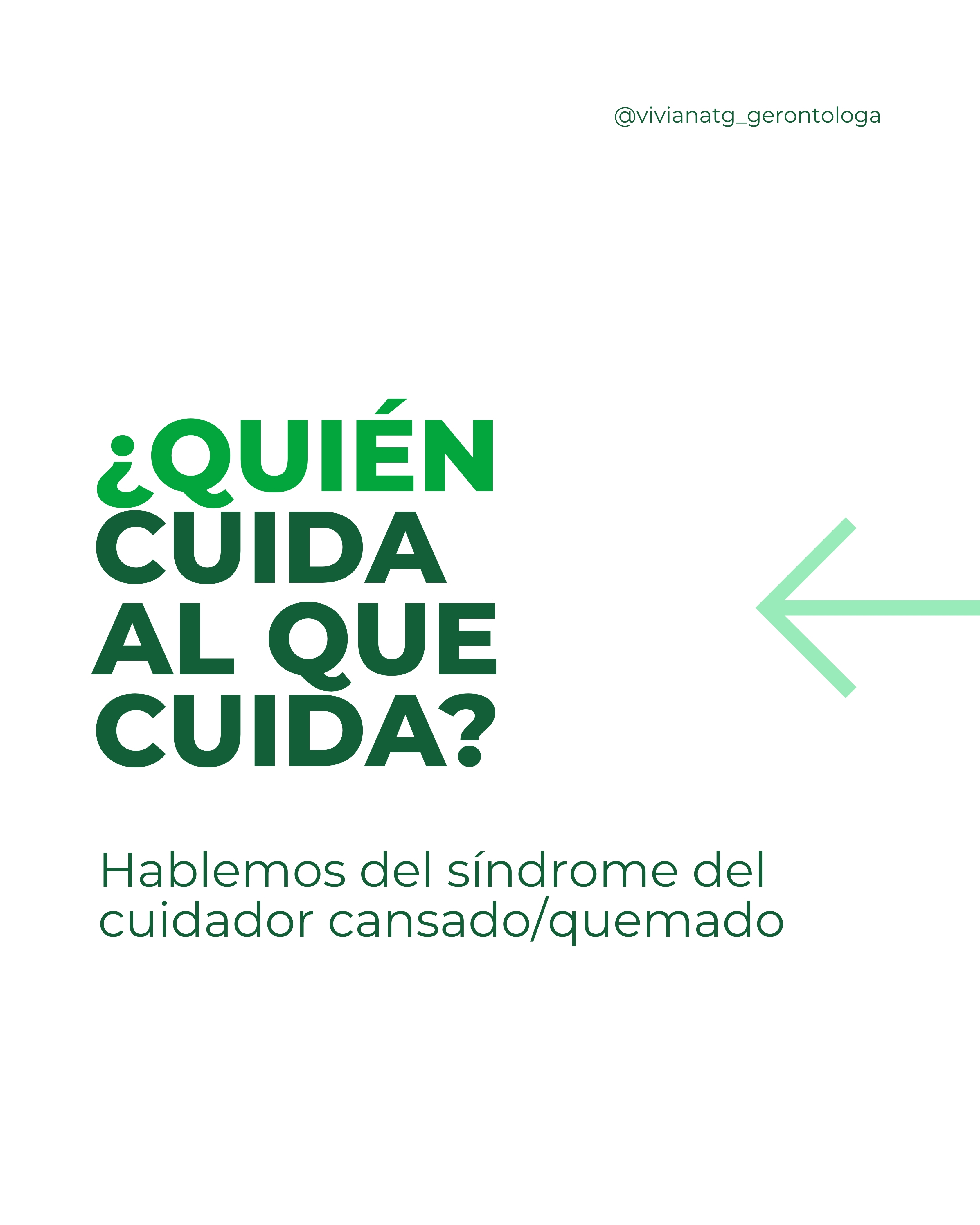 ¿QUIÉN CUIDA AL QUE CUIDA?